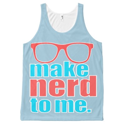 Make Nerd to Me All-Over Print Tank Top