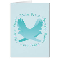 Make Peace, Restore Peace, Preserve, Love Peace cards