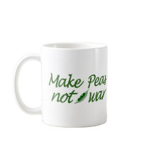 Make Peas Not War mugs by worldsfair Make Peas Not War mugs