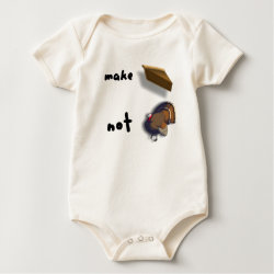 Make Pie, not Turkey Funny Thanksgiving Baby Shirt shirt