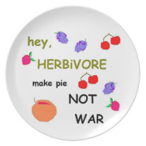 Make Pie NOT War! plates