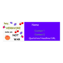 Make Pie NOT War Profile Card business cards by allinharmony Make Pie NOT War Profile Card business cards