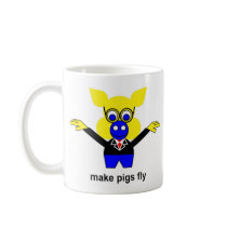 Make pigs fly mugs