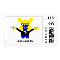 Make pigs fly postage
