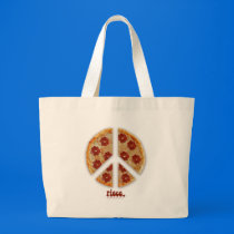 "Make Pizza, Not War" Bags bags
