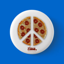 "Make Pizza, Not War" Buttons