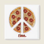 "Make Pizza, Not War" Fridge Magnets
