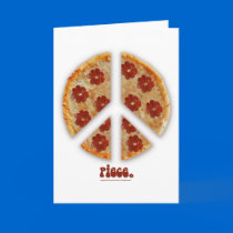 "Make Pizza, Not War" Greeting Cards