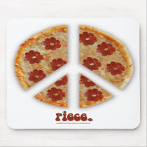 "Make Pizza, Not War" Mousepad by Zoey_London "Make Pizza, Not War" Mousepad