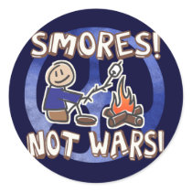 Make S'mores Not Wars Stickers by WorldPeaceSigns Make S'mores Not Wars Stickers