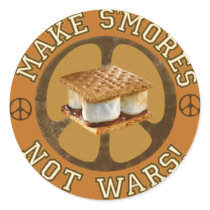 Make S'mores Not Wars Stickers