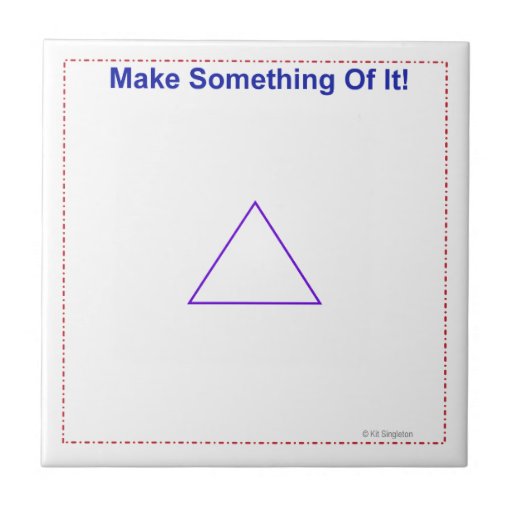 Make Something Of It Game Basic Shapes Triangle Tile Zazzle