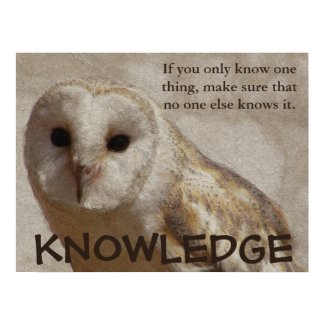 Make sure that only you have the knowledge (L) print