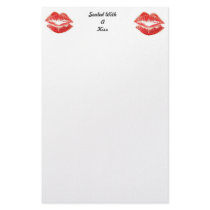 Make sure you never forget to seal with a kiss stationery design