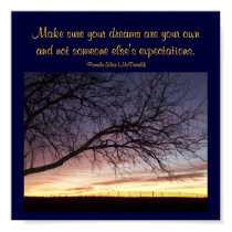 Make sure your dreams are..Quote Poster-By Me. posters