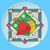 Make The World A Little Sweeter Kids Plate