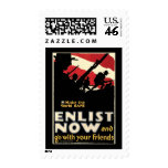 Make The World Safe Enlist Now Stamp