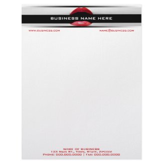 Make-Up Artist Business Letterhead letterhead