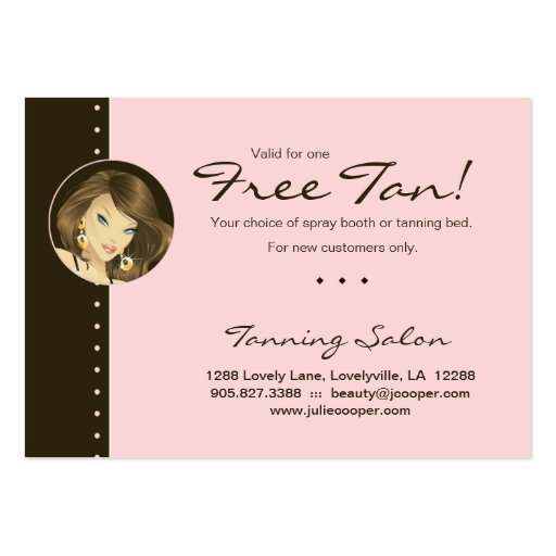 Make up Artist VIP Club Card Pretty Pink Woman Business Card Templates (back side)