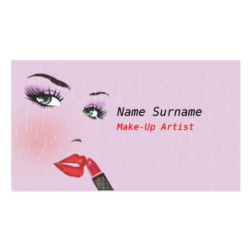 Make-Up Beauty Salon Business Card