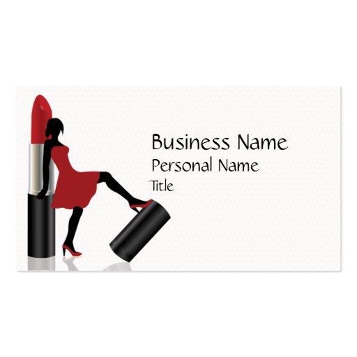 Make-Up Beauty Salon Cool  Business Card (front side)