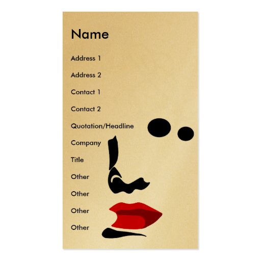 make up business card templates (front side)