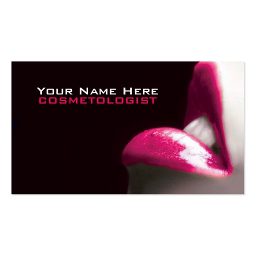 Make Up Cosmetics  Business Cards (front side)