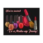 Make-up Party Invite Postcard
