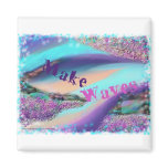 Make waves refrigerator magnet