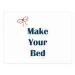 Make Your Bed Reminders Postcard