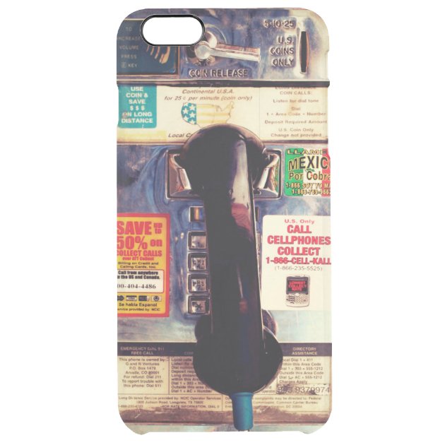 Make Your iPhone Look Like An Old Pay Phone Uncommon Clearlyâ„¢ Deflector iPhone 6 Plus Case