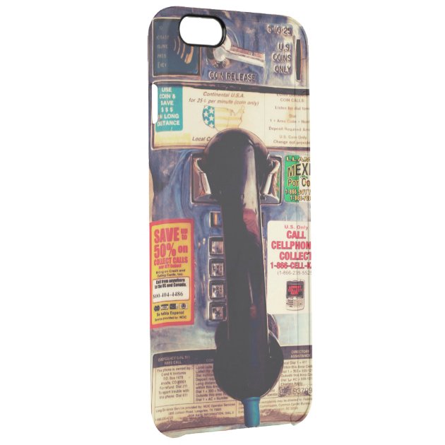 Make Your iPhone Look Like An Old Pay Phone Uncommon Clearlyâ„¢ Deflector iPhone 6 Plus Case-2