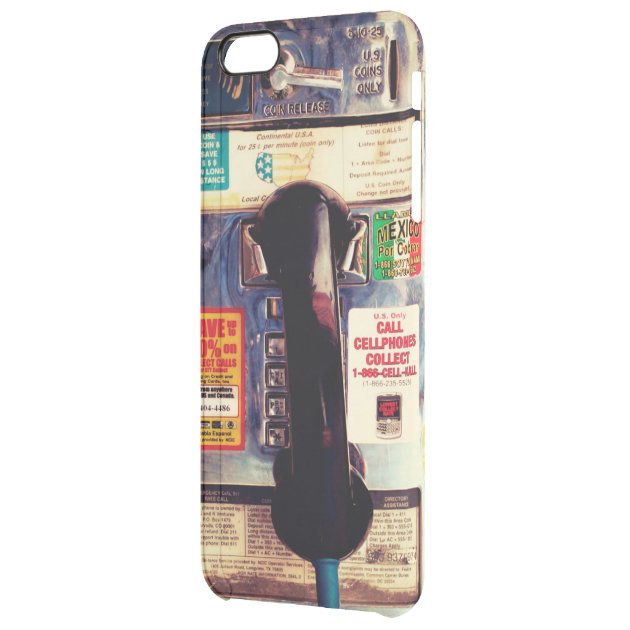 Make Your iPhone Look Like An Old Pay Phone Uncommon Clearlyâ„¢ Deflector iPhone 6 Plus Case
