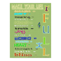 "MAKE YOUR LIFE FULL" Poster