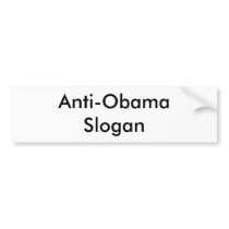 Make your own Anti-Obama bumper sticker! Short
