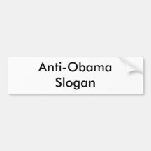Make your own Anti-Obama bumper sticker! Short