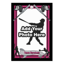 Make Your Own Baseball Card Business Card Templates