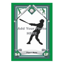 Make Your Own Baseball Card business cards