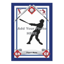 Make Your Own Baseball Card Business Card Templates