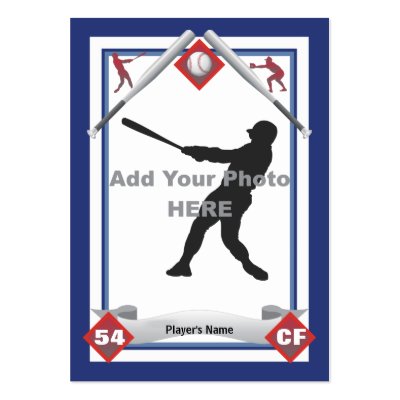 Make Your Own Baseball Card Business Card Templates by azac69