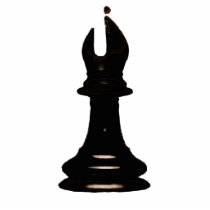 Make your own chess set Black Bishop Cut Out
