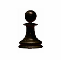 Make your own chess set Black Pawn Acrylic Cut Out