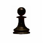 Make your own chess set Black Pawn Acrylic Cut Out
