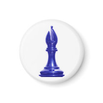 Make your own chess set - Blue Bishop magnets