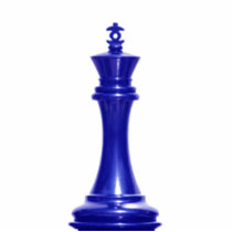 Make your own chess set Blue King photo sculptures