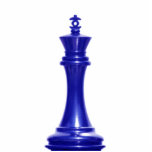 Make your own chess set Blue King Acrylic Cut Outs