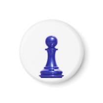 Make your own chess set - Blue Pawn magnets