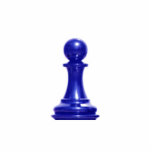 Make your own chess set Blue Pawn Cut Out
