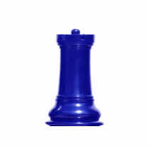 Make your own chess set Blue Rook Acrylic Cut Outs
