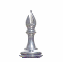 Make your own chess set Silver Bishop Photo Cutout